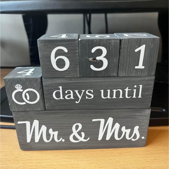 Wedding Countdown Blocks calendar - Picture 2 of 2